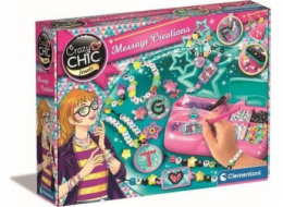 Clementoni - CRAZY CHIC Sada na výrobů šperků s písmenky