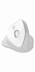 CONNECT IT FOR HEALTH ergonomická vertikální myš, (+ 1x AA baterie zdarma), bezdrátová, BÍLÁ