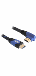 Delock Kabel High Speed HDMI s Ethernetem – HDMI A samec > HDMI A samec pravoúhlý 1 m