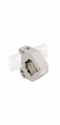 Adaptér na lištu DIN s modulem Keystone RJ-45 > Cat.6a LSA