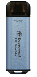 Transcend ESD300C 512GB, External SSD, USB 10Gbps, Type C/A