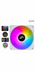 EVOLVEO 12FSW ventilátor 120mm, ARGB, bílý rám, slave