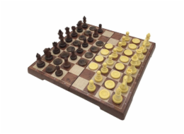Stolní hra U3 2v1 šachy a dáma 4856-C