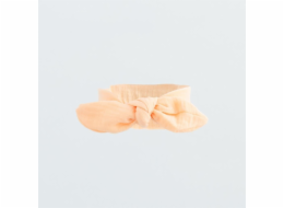 Kojenecká mušelínová čelenka New Baby Leny peach Vel.62 (3-6m)