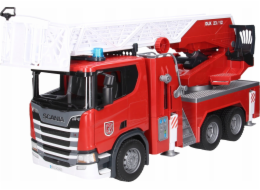 Scania Super 560R hasičský sbor s otočným žebříkem, vodní pumpou, světlem a zvukem, model vozidla