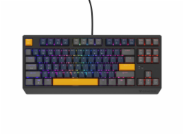 GENESIS herní klávesnice THOR 230/TKL/RGB/Outemu Panda/Drátová USB/US layout/Naval Blue Positive