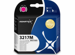 Inkoust Asarto  pro Brother 3217MN | LC3217M | 550 stran | purpurová