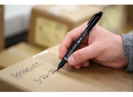 Průmyslový inkoustový popisovač Markal DURA-INK Dual Tip, černý
