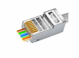 W-Star&nbsp;Konektor&nbsp;FTP&nbsp;RJ45EZ&nbsp;Cat6&nbsp;1000ks&nbsp;pozlacený&nbsp;6SLD&nbsp;pass&nbsp;through&nbsp;FRJ45EZC6T