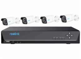 REOLINK bezpečnostní kamerový set NVS8-8MB4, RLK8-800B4, 4x Kamera, 8MP, 2TB