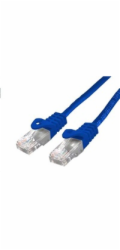 C-TECH kabel patchcord Cat6, UTP, modrý, 1m