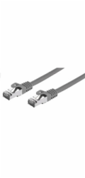 C-TECH kabel patchcord Cat7, S/FTP, šedý, 0,5m