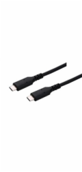 C-TECH kabel USB 4.0, Type-C (CM/CM), PD 100W, 40Gbps, 0,5m, černý