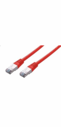 C-TECH kabel patchcord Cat5e, FTP, červený, 0,5m