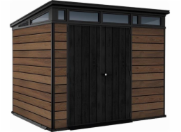 Zahradní domek Keter Signature 9x7 Walnut, s podlahou