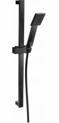 Ferro Sprchové soupravy - Sinus souprava sprchové hlavice, 1-funkční, hadice a tyče, černá matná, N170BL-B