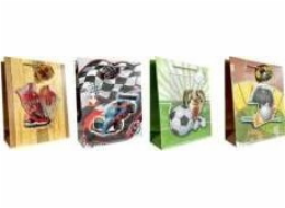 JU-PITER Dekorativní dárkový sáček 4wz 30x41,5x12cm JP 623A chlapecký sportovní mix cena za 1 ks