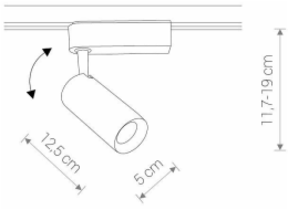 Směrové svítidlo Nowodvorski Iris, 12W, LED, 9001