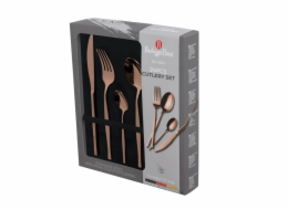 Sada příborů nerez 24 ks mirror Rosegold Metallic Line BH-3065