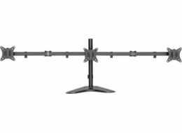 LOGILINK BP0174 Triple monitor mount 17-27inch arm length each 658 mm with smartphone holder aluminum