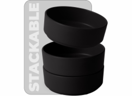 Jídelní sada talířů 18 ks Matte Black Collection BH-10009