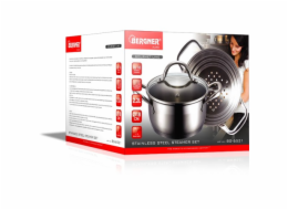 Hrnec napařovací nerez s poklicí 18 cm Gourmet BG-6521