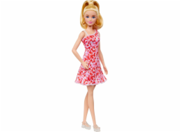 Panenka Barbie Fashionistas s blond culíkem a květinovými šaty