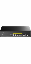 Cudy FS1006P síťový přepínač Fast Ethernet (10/100) Podpora napájení po Ethernetu (PoE) Černá