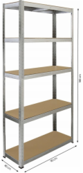 FIELDMANN FDR 1800 Kov. regál 180x90x40 FIELDMANN
