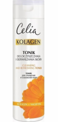 Celia Collagen Series Tonikum pro čištění a osvěžení pleti s měsíčkem 200 ml