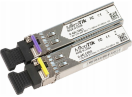 MikroTik MIKROTIK S-4554LC80D PÁR MODULŮ SFP (1,25G SM 80KM T1490NM/R1550NM LC) + (1,25G SM 80KM T1550NM/R1490NM LC)