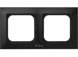 Ospel Ospel Impresja RH-2Y/33 dvojitý rámeček pro konektory, černá metalíza
