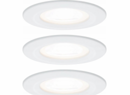 Paulmann Set Nova LED vestavné svítidlo IP44 3x6,5W 2700K 230V GU10 51mm Matt White/Aluminium