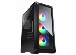 COUGAR PC skříň ARCHON 2 RGB Black Mid Tower TG Front Panel 3 x ARGB Fans 3mm TG Left Panel