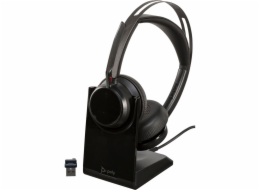 Poly Voyager Focus 2 UC USB-A mit Ladestation on-ear