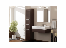 Topeshop S43 WENGE koupelnový doplněk Hnědá