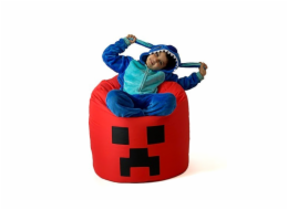 Minecraft červená XXL taštička Sako 110 x 90 cm