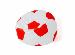 Sako taška pouf Ball bílo-červená XXL 140 cm