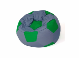 Sako taška pouffe Ball šedozelená L 80 cm