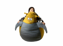 Sako taška pouffe Sowa zlato-šedá XL 130 x 90 cm