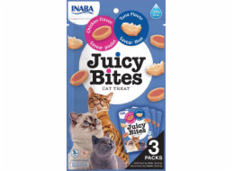 INABA Juicy Bites Chicken and tuna - pamlsek pro kočky - 3 x 11g