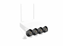 Tenda K4W-3TC - kamerový WiFi set, 4x IP 2K kamera, NVR rekordér, zvuk, noční vidění