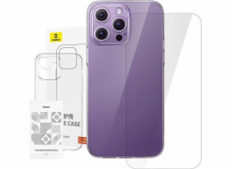 Čiré pouzdro Baseus iPhone 14 ProMax + tvrzené sklo