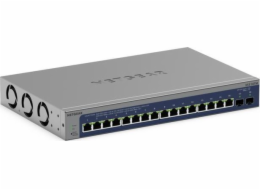 NETGEAR S3600 Series XS516TM - Přepínač - 2+/L3 Lite - inteligentní - 16 x 10/25 Gigabit Ethernet + 2 x 10Gb Ethernet SFP+ (uplink) - desktop, Lze montovat do rozvaděče