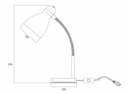 Stolní lampa DOMOLETTI TIMBER MT29988-1, 40 W, E27