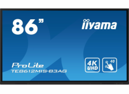 iiyama ProLite TE8612MIS-B3AG - 86" Třída úhlopříčky (85.6" zobrazitelný) displej LCD s LED podsvícením - interaktivní digital signage - s dotyková obrazovka (multi touch) / volitelná funkce PC slotu 