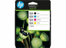 HP 924 - 4-balení - azurová, purpurová, žlutá, černá - originální - inkoustová cartridge