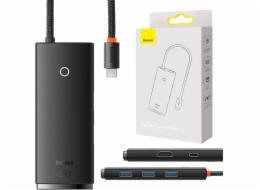 HUB Baseus Lite Series 5-Port USB-C na HDMI+USB3.0x3+PD (černý)
