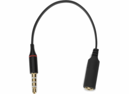 AV adaptér Mozos Jack 3,5 mm – Jack 3,5 mm černý (ASM-5)