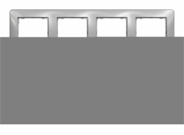 Schneider Electric Sedna Design, 4násobný rám, stříbrný hliník